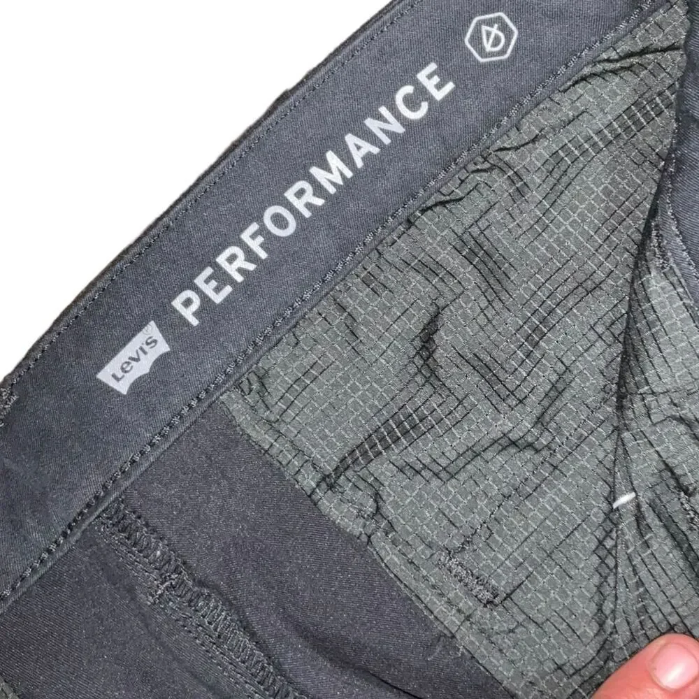 🔳 Levi’s Performance Black Jeans Men’s 33x32 | Stretch Fit‎ Zip Fly Denim
